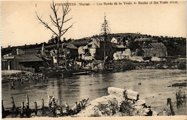 CPA AK Militaire - Fismettes - Les Bords de la Vesle - Ruines (697315)