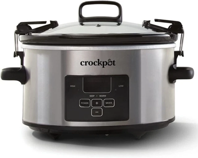 CROCKPOT 4 QUART Travel Proof Cook and Carry Programmable Slow Cooker