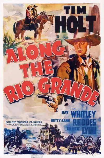 Along The Rio Grande poster Tim Holt on 1941 Old Movie Photo