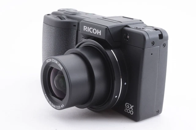 [84 Shots] Ricoh GX200 12.1MP Compact Digital Camera Black VF-1 Kit [Near MINT] 2