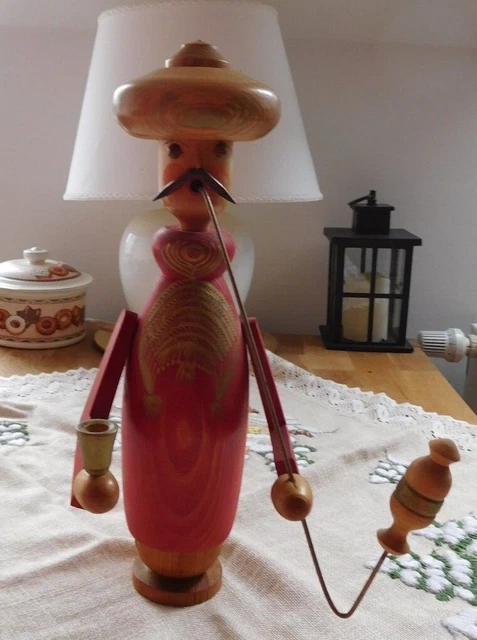 Sultan, altes Räuchermännchen aus dem Erzgebirge, Handarbeit, sehr selten