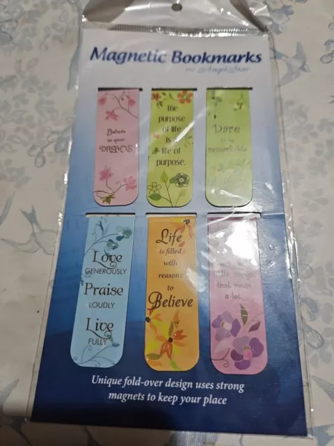 Bn Pack 6 Magnetic Bookmarks By Angel Star