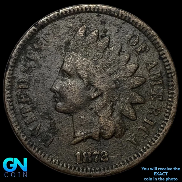1872 Indian Head Cent Penny  #E2867