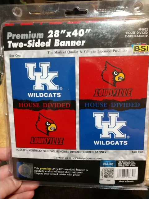 Kentucky Wildcats/Louisville Cardinals --House Divided--28" X 40"- Sports