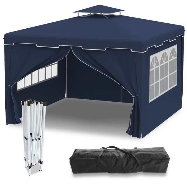 3x3M Garten Pavillon Faltpavillon Wasserdicht Pavillon Popup Gartenpavillon