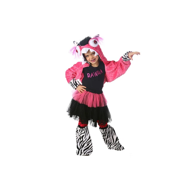 Child "Rawra" MonStar Set-Sm/Med- Shrug-Skirt-Tee-Warmers Size (6-8)
