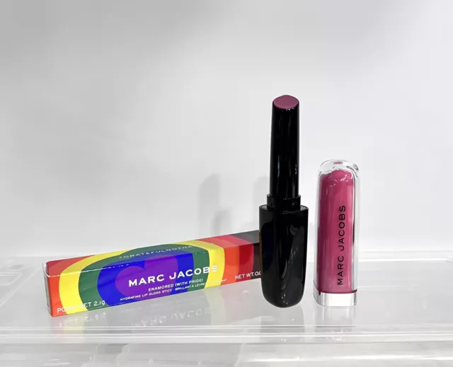 Marc Jacobs Enamored (With Pride) Lip Gloss Stick Shade 572 COMING OUT 2.1g NIB