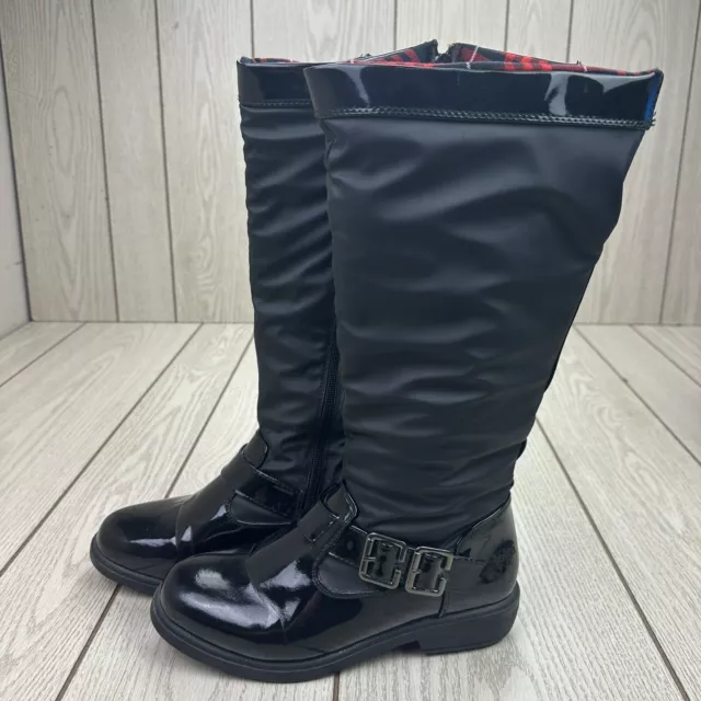 Lauren Black Kohl's Womens Tall Zipper Boots Size 8M Designer Totes 3