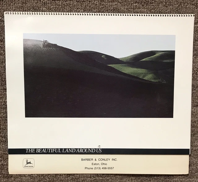 Vintage 1986 John Deere Agricultural Calandar Advertising Collectible UNUSED