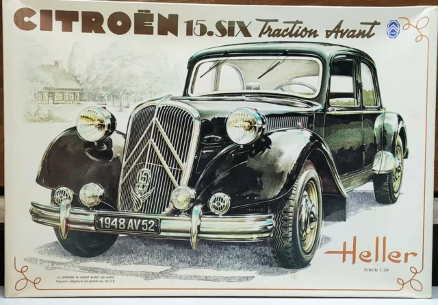 Citroen 15 Six Traction Avant Heller 1/24 Maquette Model Kit