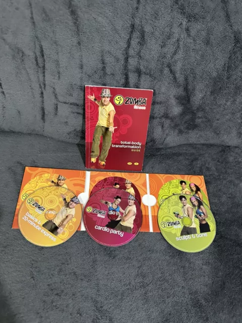 Zumba Fitness - Workout DVD's, Guide Book and 2 Toning Sticks - Contents Sealed