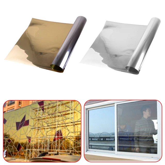 Anti-UV One Way Solar Reflective Mirror Window Glass Tint Film Heat Sticker rt