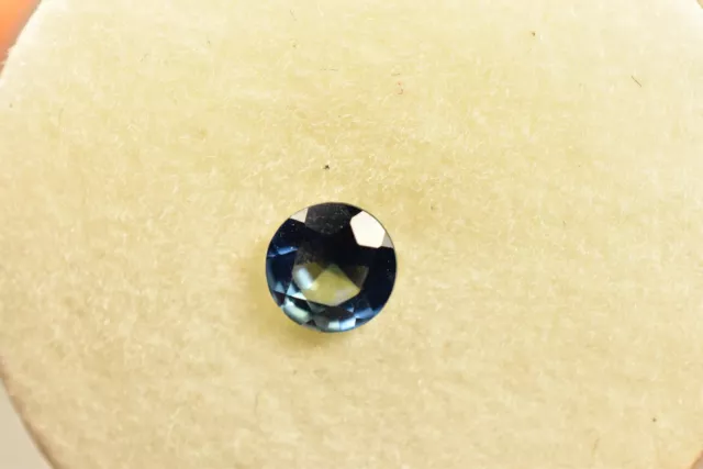 *AUSTRALIAN* SAPPHIRE 4mm 0.35ct Faceted Gemstone Cut Genuine Natural QLD