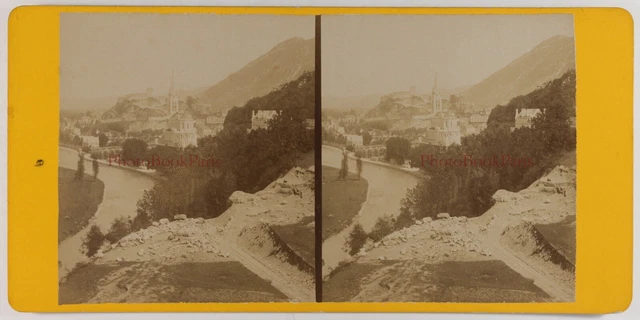 Frankreich Schwere Basilika c1875 Foto Stereo Vintage P74L10n