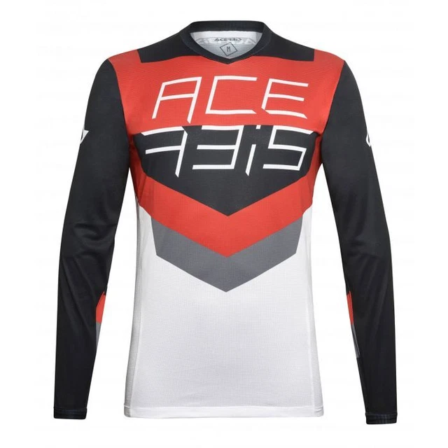 Maglia Mx Track Acerbis Nero/rosso - GARANZIA ITALIA