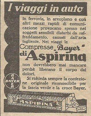 publicité ancienne W8272 comprimés Bayer par ASPIRINA publicité 1926 