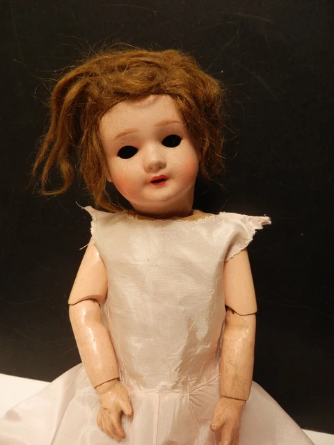 ANCIENNE POUPÉE PAPIER maché 1920/30 EUR 95,00 - FR