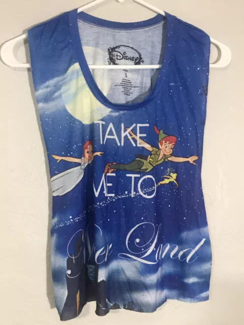 Disney Peter Pan Take Me To Never Land Small Top Woman’s Exclusive Summer Wear