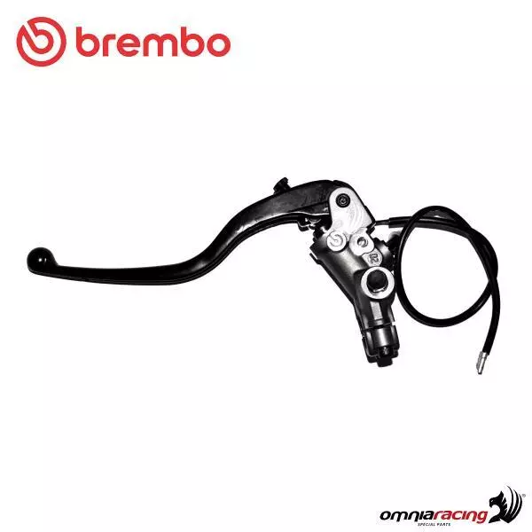 Kupplung pumpe radial Brembo PR 15/19 Körper silver und verstellbarer Hebel nero