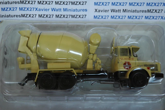 CAMION BERLIET IXO HACHETTE N°5 BERLIET Malaxeur PMH 12 Béton de Paris