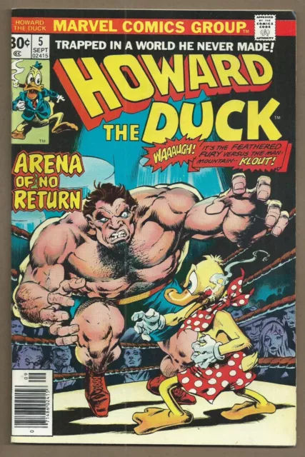 🔥Howard The Duck #5*Marvel, 1976*Gene Colan*Steve Gerber*Newsstand*Vf*