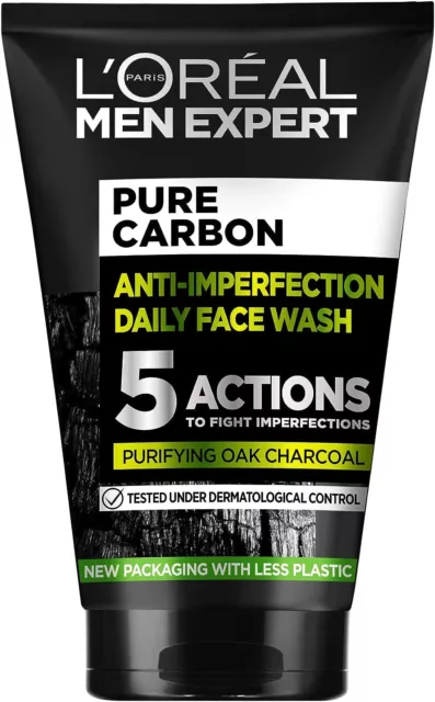 L'Oreal Paris Men Expert Face Wash for Men, Cleanses and Purifies, 100ml