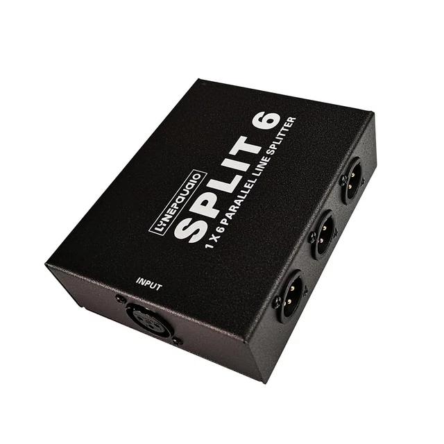 XLR SPLITTER 6 Niveaux Signal Splitter Audio Haut-Parleur Studio ...