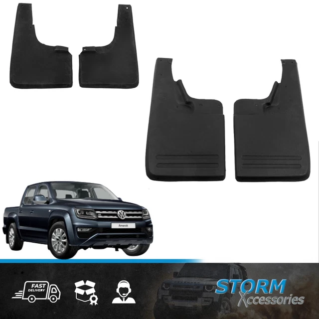 OE STYLE MUD Flaps Splash Guards 4Pcs Set Black For Vw Amarok