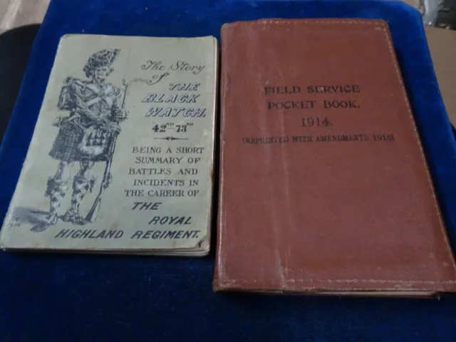 Named Orig WW1 "Field Service Book - Story Of The Black Watch" DCM Winner  P