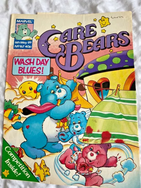 CARE BEARS COMIC Vintage Marvel 80s Collectable 1989 #167 £4.50 ...