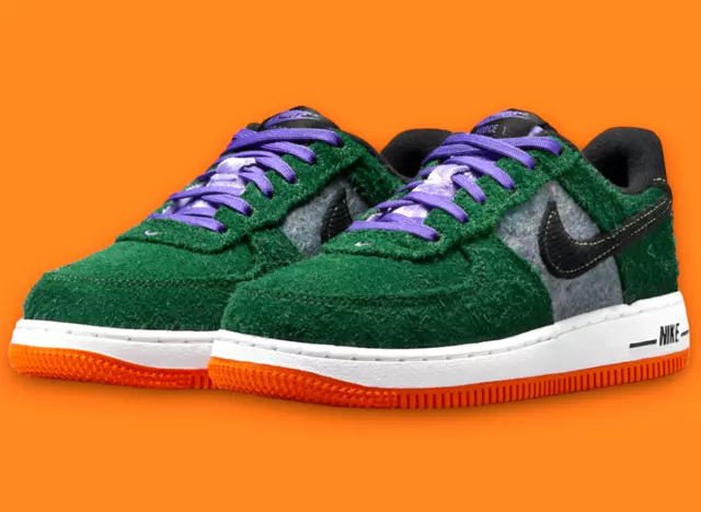 Nike Air Force 1 Low Green Shaggy Suede DZ5289-300