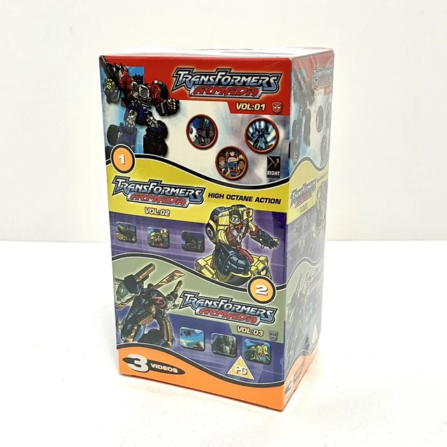 TRANSFORMERS ARMADA VHS Video Tape Boxset Vintage SEALED Volumes 01