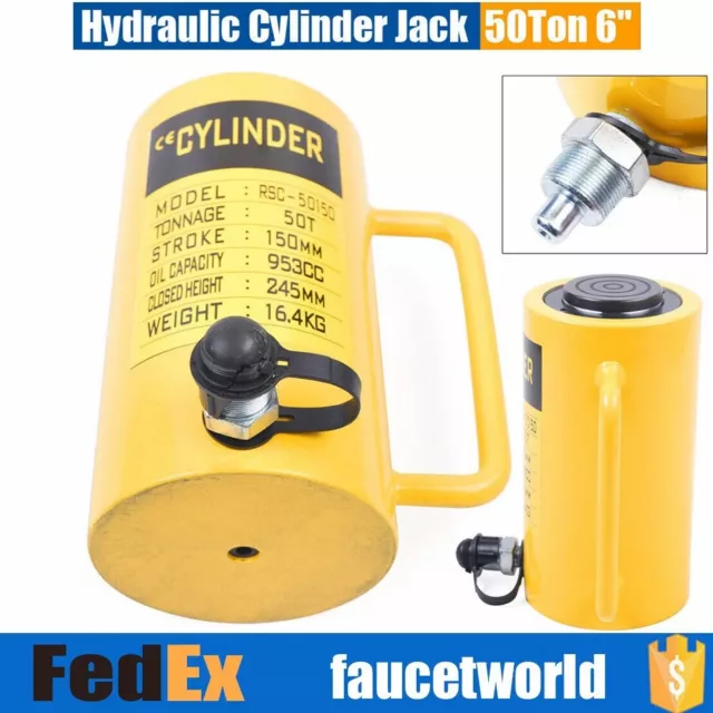 Conector de cilindro hidráulico 50 toneladas 150 mm-6 pulgadas golpe bomba de presión sólida Ram 953CC