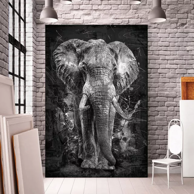 Leinwandbild Elefant Tierbilder abstrakt Wanddeko Kunstdruck Versand gratis