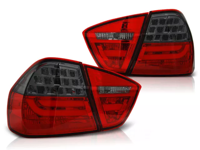 NEUF LTI LED Feux arrières pour BMW 3 Série E90 2005-2008 Rouge Fumée FR LDBMC6-