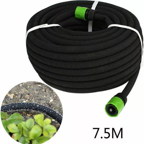 7.5M Hozelock Compatible Porous Soaker Hose Garden Drip Irrigation Watering Pipe