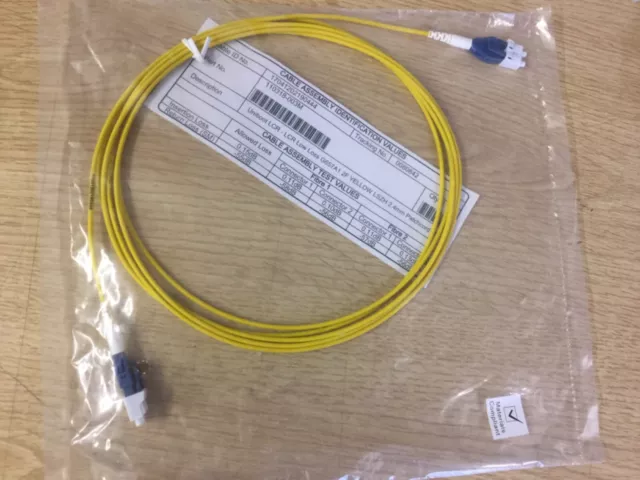 3m Fibre Optic Patch Cable LC-LC Duplex S-Mode 9/125 OS1/OS2 2mm LSZH cable