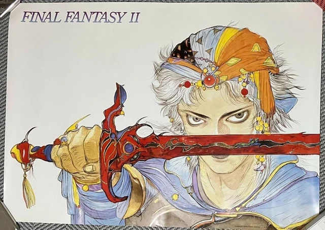 FINAL FANTASY II Poster Yoshitaka Amano Final Fantasy 2 B2