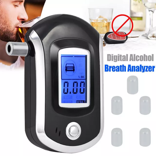 Portable Digital Alcohol Breathalyser Personal Breath Breathtester LCD Tester MA