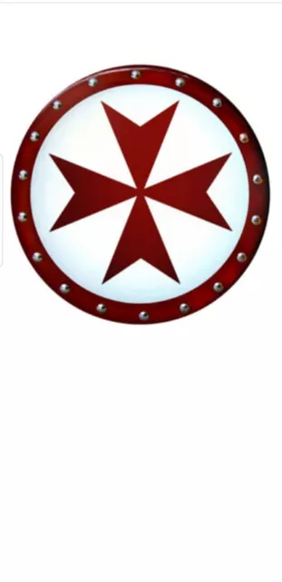 TEMPLAR CROSS SHIELD --- sca/larp/medieval/armor/maltese/knight/crusades