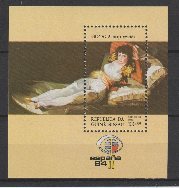 1984 Guine' Bissau Espana '84 Bf Mnh Mf120058