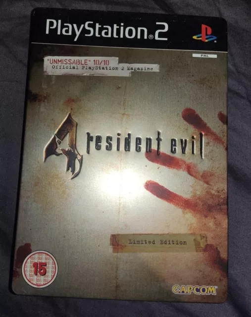 Resident Evil 4 (Sony PlayStation 2, 2005) Limited Edition Steelbook