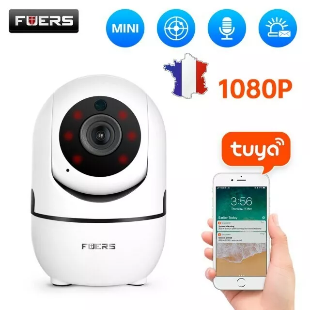 Caméra Surveillance Wifi Intérieur 2K(3Mp) Caméra 360° Connectée Smartphone  Appel D'Une Seule Touche Détection Humaine Ai Sui[H45]