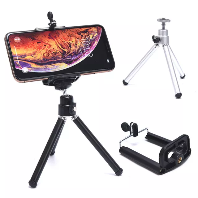 Portable Professional Adjustable Camera Tripod Stand Mount+Cell Phone Holder~7H