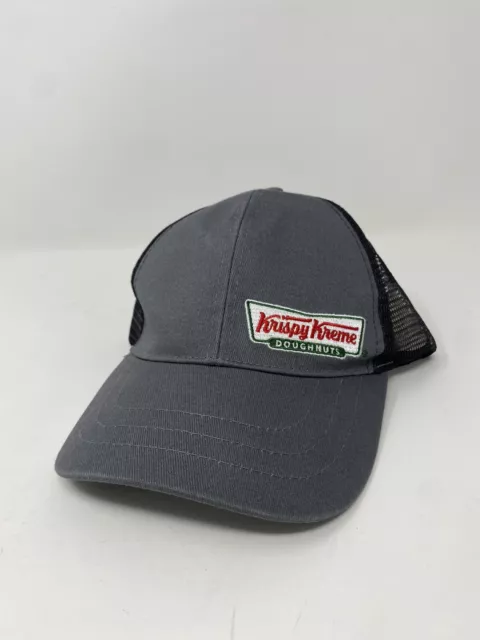 Krispy Kreme Doughnuts Baseball Cap Hat Adjustable Uniform Gray