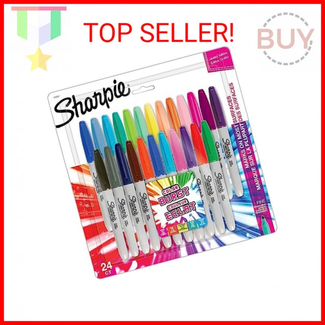 10 | 20 | 50 X Permanent Markers Pack Assorted Multi-Colour Fine Point - View #10