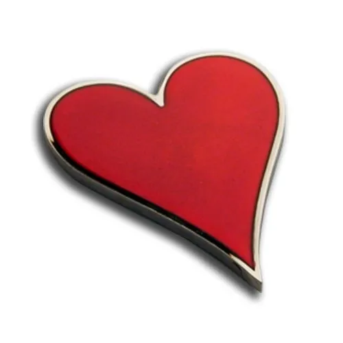 Heart-Shaped Card Guard - Challenge Coin - Valentines