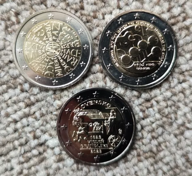 LOT de 3 x 2 Euro commémo 2023  NEUVES