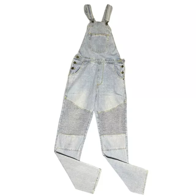 Dungarees Overalls Jumpsuit Vintage Slim Fit Denim Rave Workwear S M 28R VGC