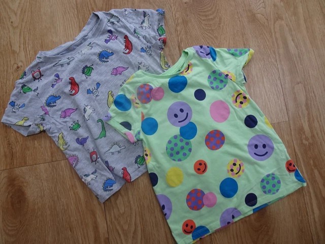 NEXT girls 2 pack summer t shirt tops AGE 7 YEARS EXCELLENT COND